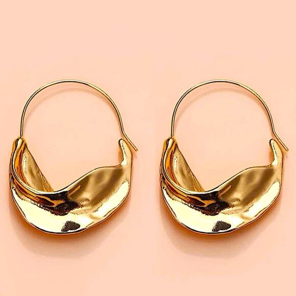 No brand Jewelry - Geometric Gold Irregular Drop Dangle Earrings
